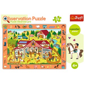Trefl (15535) - "Farm" - 70 pieces puzzle