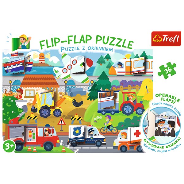 Trefl (14273) - "Vehicles" - 36 pieces puzzle