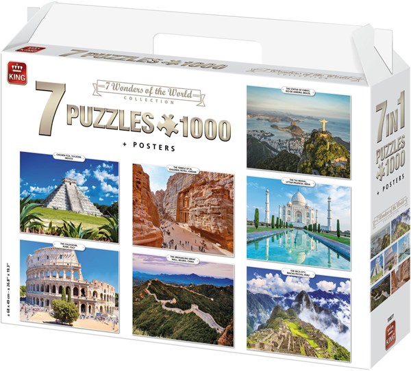 King International (55877) - "7 Wonders of The World" - 1000 pieces puzzle