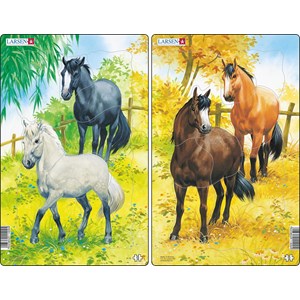 Larsen (H15) - "Horses" - 10 pieces puzzle