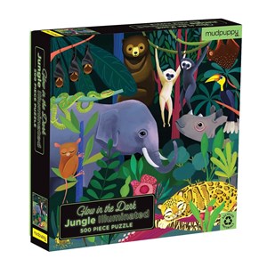 Chronicle Books / Galison (9780735360761) - "Jungle Illuminated" - 500 pieces puzzle
