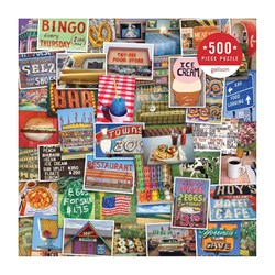 Chronicle Books / Galison (9780735357808) - "Troy Litten Snapshots Of America" - 500 pieces puzzle