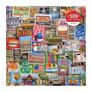 Chronicle Books / Galison (9780735357808) - "Troy Litten Snapshots Of America" - 500 pieces puzzle