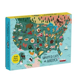 Chronicle Books / Galison (9780735355989) - "Map of The USA" - 1000 pieces puzzle