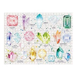 Chronicle Books / Galison (9780735354258) - "Cosmos Birthstones & The Zodiac" - 500 pieces puzzle
