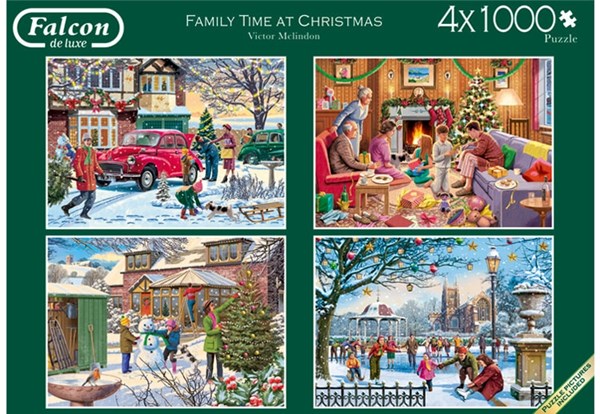 Falcon (11269) - "Family Time at Christmas" - 1000 pieces puzzle
