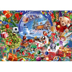 Bluebird Puzzle (70236) - "Christmas Globe" - 1000 pieces puzzle