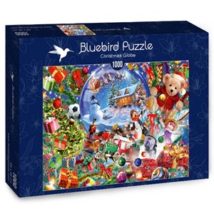Bluebird Puzzle (70236) - "Christmas Globe" - 1000 pieces puzzle