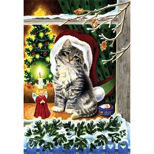 SunsOut (61542) - "A Christmas Kitten" - 300 pieces puzzle