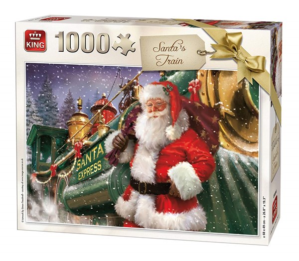 King International (05684) - "Christmas Santa Train" - 1000 pieces puzzle