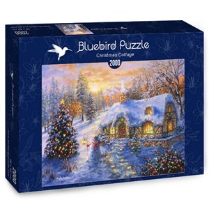 Bluebird Puzzle (70065) - Nicky Boehme: "Christmas Cottage" - 2000 pieces puzzle