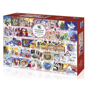 Gibsons (G7104) - "Christmas Alphabet" - 1000 pieces puzzle