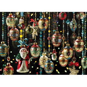 Cobble Hill (80140) - "Christmas Ornaments" - 1000 pieces puzzle