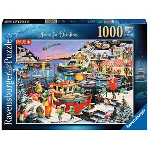 Ravensburger (13991) - "Home For Christmas" - 1000 pieces puzzle