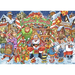Jumbo (19162) - "Wasgij Christmas 14, Santa's Little Helpers" - 1000 pieces puzzle