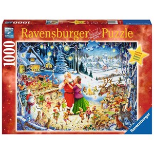 Ravensburger (19893) - "Santa's Christmas Party" - 1000 pieces puzzle