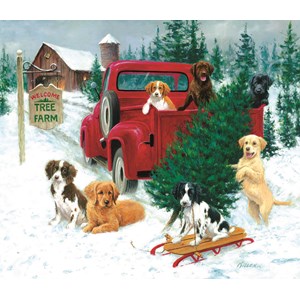 SunsOut (73419) - "Christmas Tree Farm" - 550 pieces puzzle