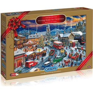 Gibsons (G2018) - Marcello Corti: "Driving Home For Christmas" - 1000 pieces puzzle