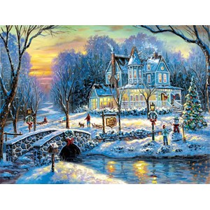 SunsOut (60760) - Robert Finale: "A White Christmas" - 1000 pieces puzzle