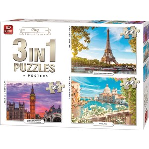 King International (55876) - "City Collection" - 500 1000 pieces puzzle