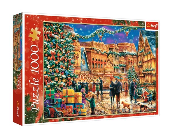 Trefl (10554) - "Christmas Market" - 1000 pieces puzzle