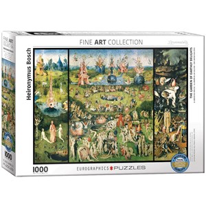 Eurographics (6000-0830) - Hieronymus Bosch: "The Garden of Earthly Delights, Triptych" - 1000 pieces puzzle