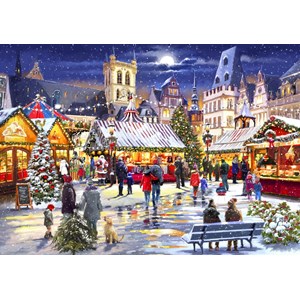 Bluebird Puzzle (70070) - Richard Macneil: "Xmas Market" - 1000 pieces puzzle