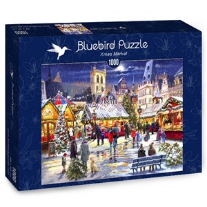 Bluebird Puzzle (70070) - Richard Macneil: "Xmas Market" - 1000 pieces puzzle