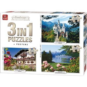 King International (55875) - "Landscape Collection" - 500 1000 pieces puzzle