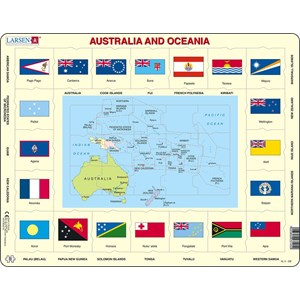 Larsen (KL5-GB) - "Australia and Oceania" - 35 pieces puzzle