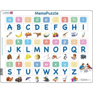 Larsen (GP426-GB) - "The Alphabet with 26 Upper and Lower Case Letters" - 52 pieces puzzle