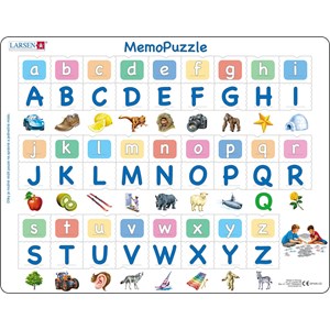 Larsen (GP426-CZ) - "The Alphabet with 26 Upper and Lower Case Letters" - 52 pieces puzzle