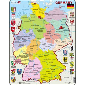 Larsen (K21-GB) - "Germany Political" - 48 pieces puzzle