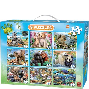 King International (05327) - "Animal World" - 12 24 36 50 pieces puzzle