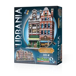 Wrebbit (Wrebbit-Set-Urbania-2) - "Urbania Collection, Café, Cinema, Hotel, Fire Station" - 1165 pieces puzzle