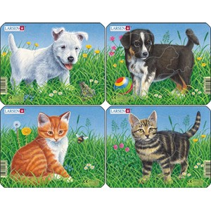 Larsen (M13) - "Cats and Dogs" - 6 pieces puzzle
