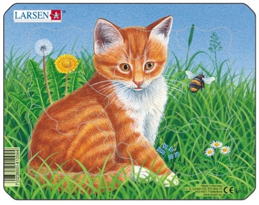 Larsen (M13-1) - "Cats and Dogs" - 6 pieces puzzle