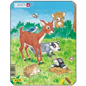 Larsen (M1-3) - "Cute Animals" - 10 pieces puzzle