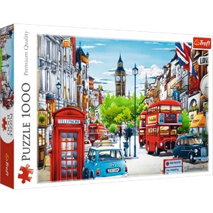 Trefl (10557) - "London street" - 1000 pieces puzzle