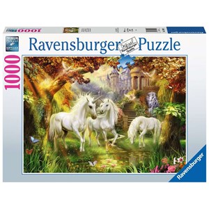 Ravensburger (15992) - "Unicorns in the Forest" - 1000 pieces puzzle