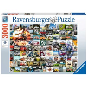 Ravensburger (16018) - "99 VW Campervan Moments" - 3000 pieces puzzle