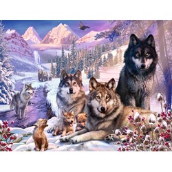 Ravensburger (16012) - "Winter Wolves" - 2000 pieces puzzle