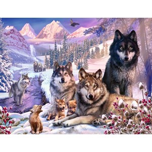 Ravensburger (16012) - "Winter Wolves" - 2000 pieces puzzle