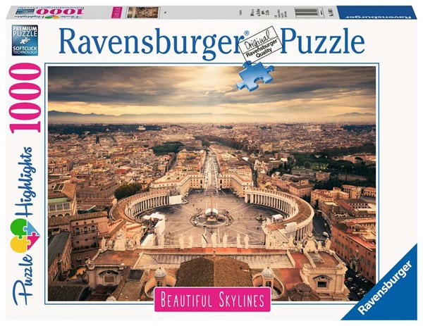 Ravensburger (14082) - "Beautiful Skylines, Rome" - 1000 pieces puzzle