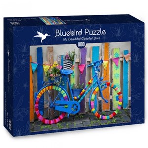 Bluebird Puzzle (70010) - "My Beautiful Colorful Bike" - 1000 pieces puzzle