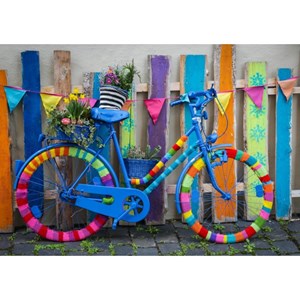 Bluebird Puzzle (70010) - "My Beautiful Colorful Bike" - 1000 pieces puzzle