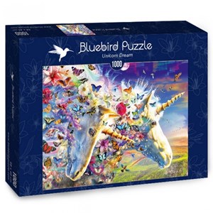 Bluebird Puzzle (70245) - "Unicorn Dream" - 1000 pieces puzzle