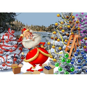 Bluebird Puzzle (70296) - "Christmas Countdown!" - 500 pieces puzzle