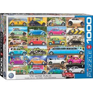 Eurographics (6000-5422) - "VW Gone Places" - 1000 pieces puzzle