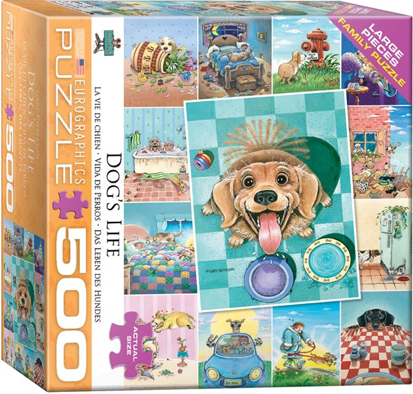 Eurographics (8500-5365) - Gary Patterson: "Dog's Life" - 500 pieces puzzle